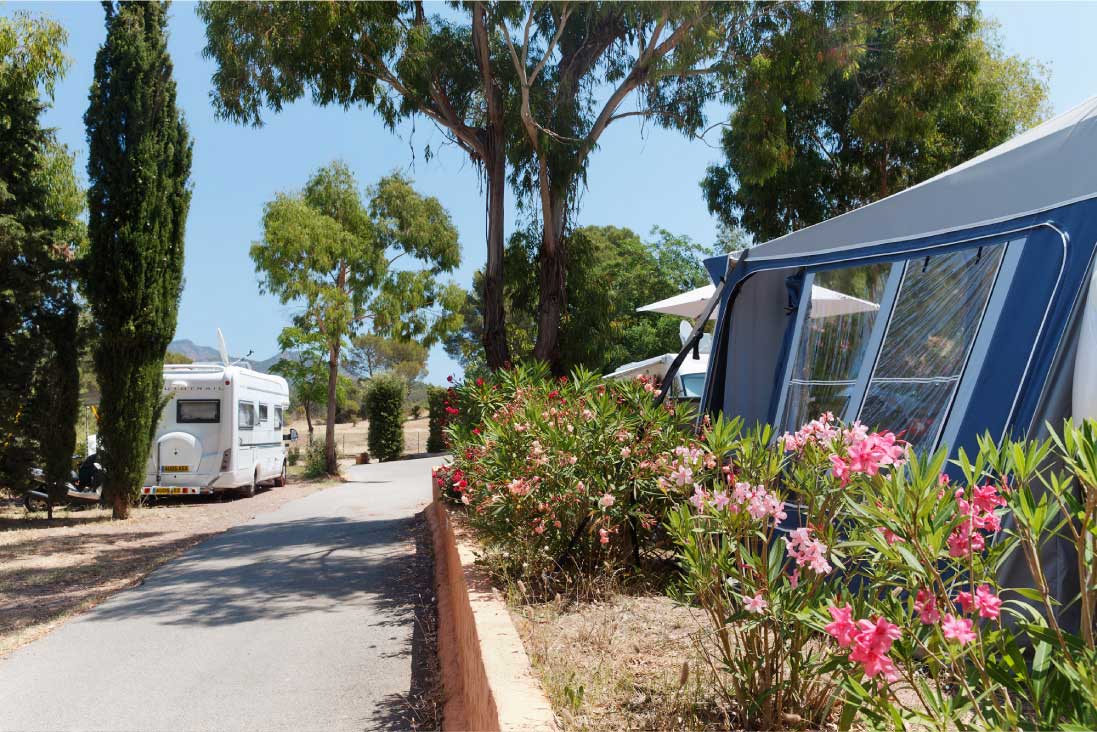 Emplacement camping car Esterel Caravaning