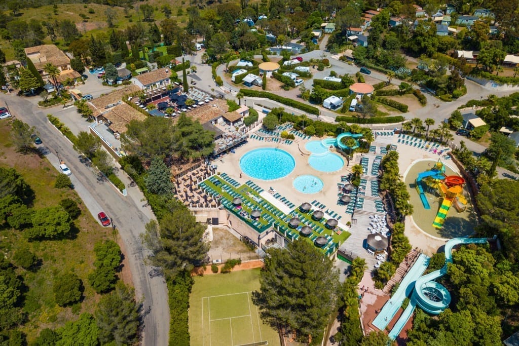 Esterel Caravaning vue du ciel