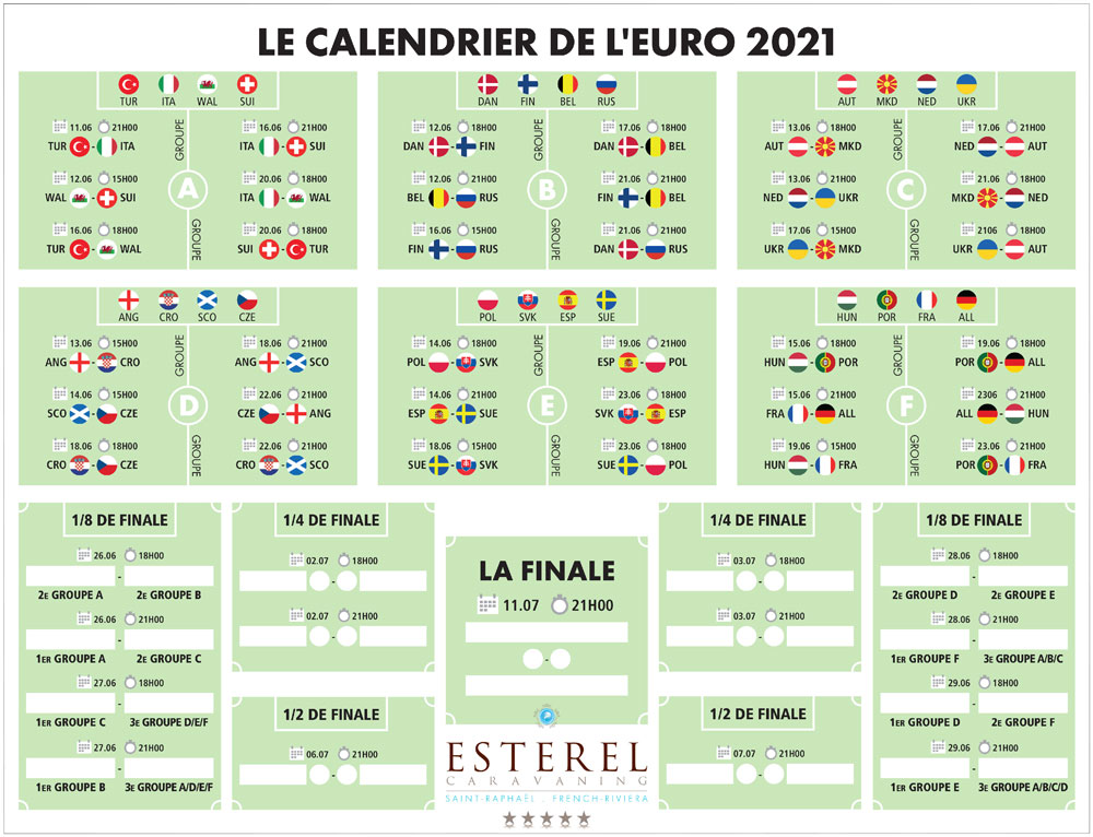 L’EURO 2021 à Esterel Caravaning L’EURO 2021 à Esterel Caravaning